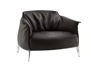 ARCHIBALD GRAN COMFORT - Leather armchair with armrests by Poltrona Frau - view 2